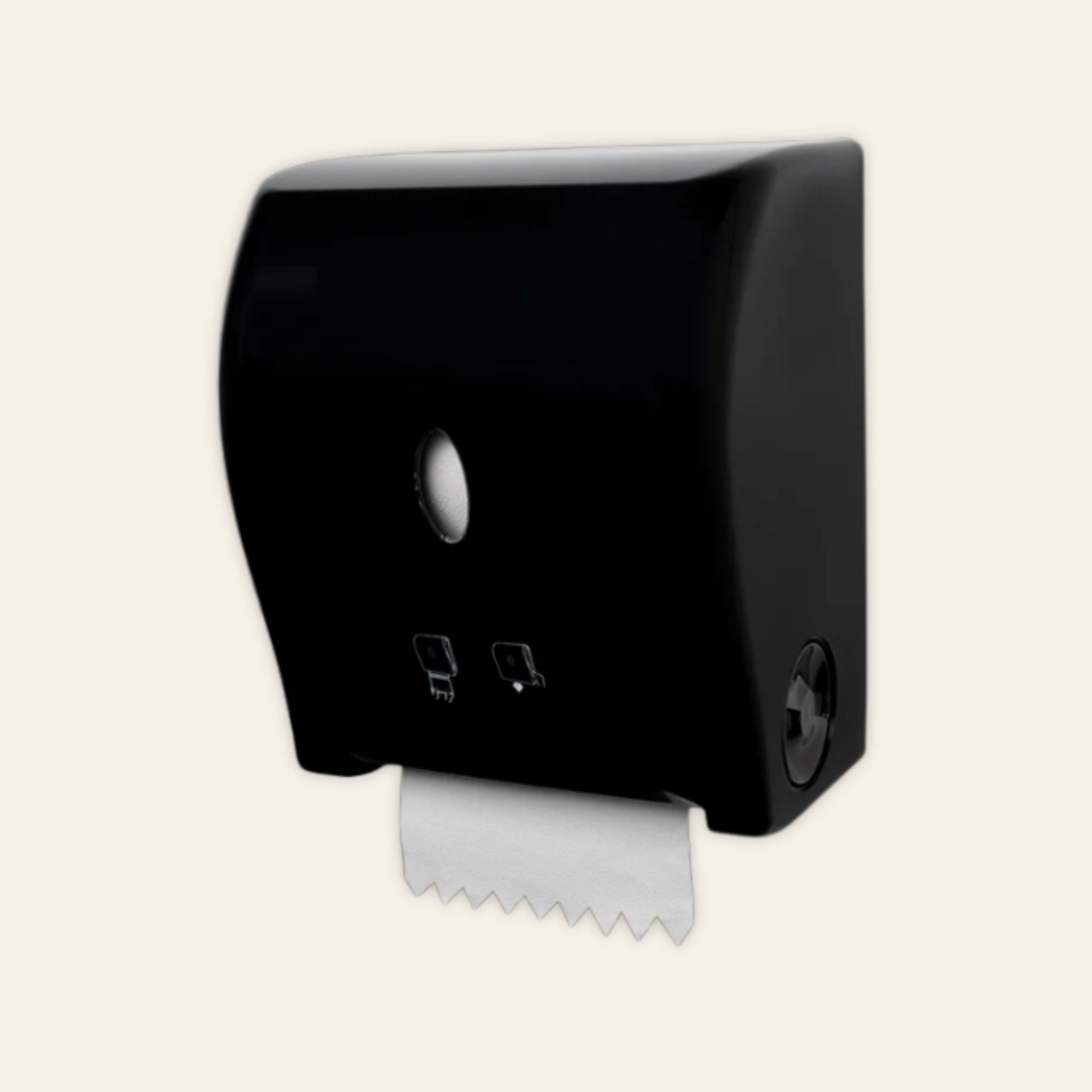 Autocut roll towel dispenser in black