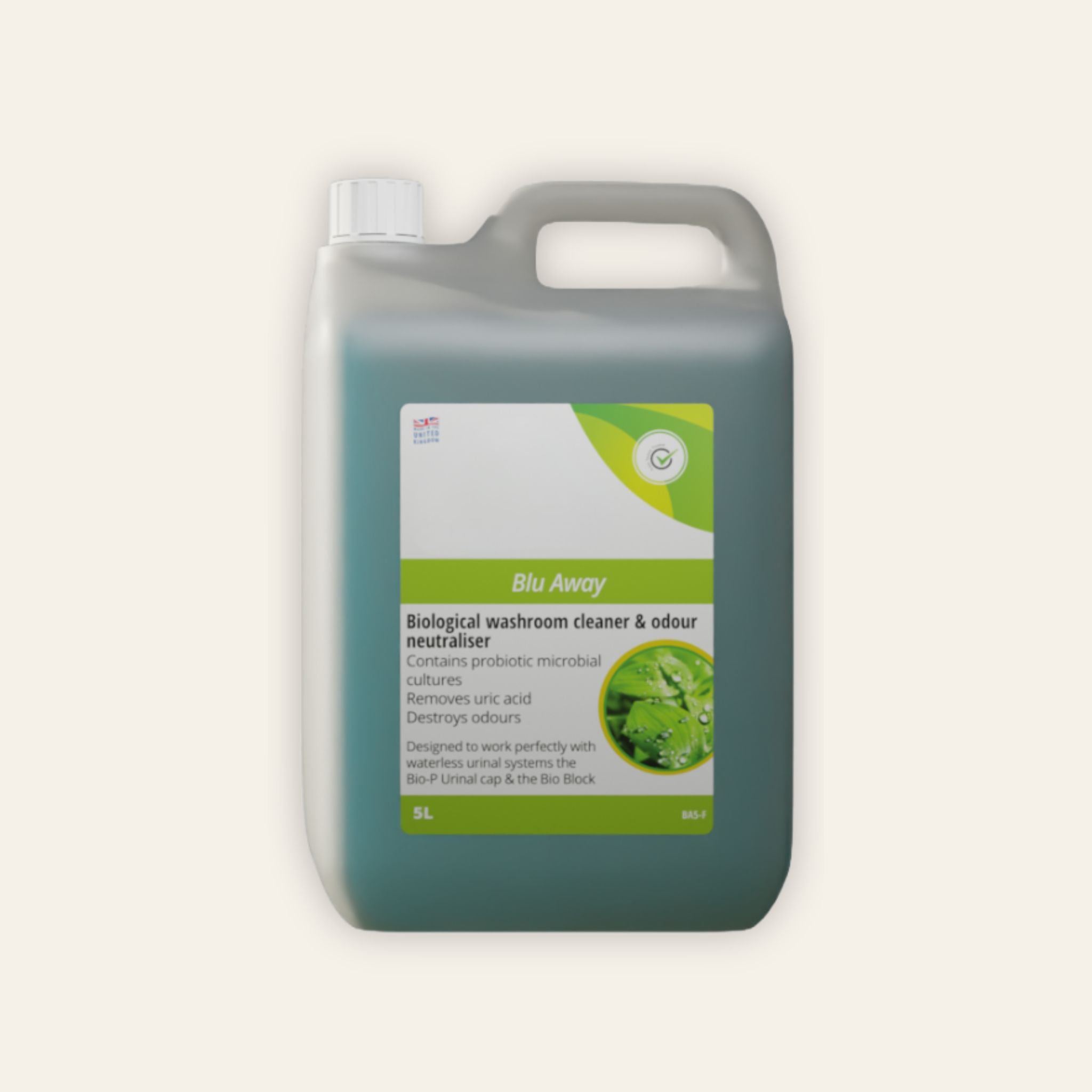 Blu Away washroom cleaner, 5 litre urinal treatment