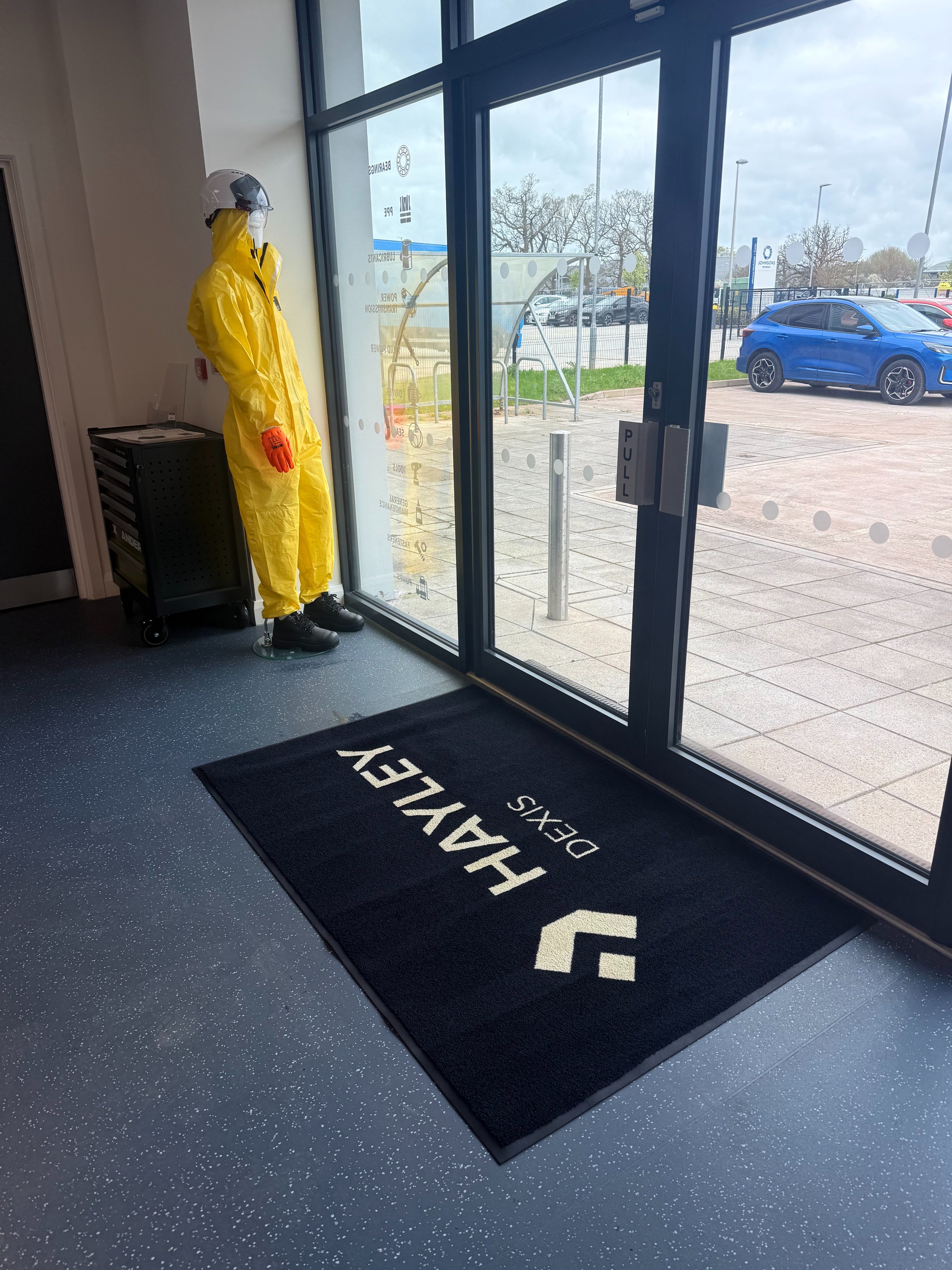 Hayley Dexis branded logo mat
