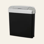 Ladycare automatic sanitary bin in black and chrome