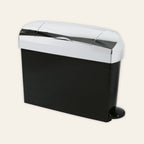 Ladycare Mini pedal sanitary bin in black and chrome
