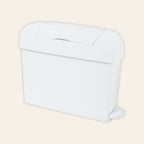 Ladycare Mini pedal sanitary bin in white