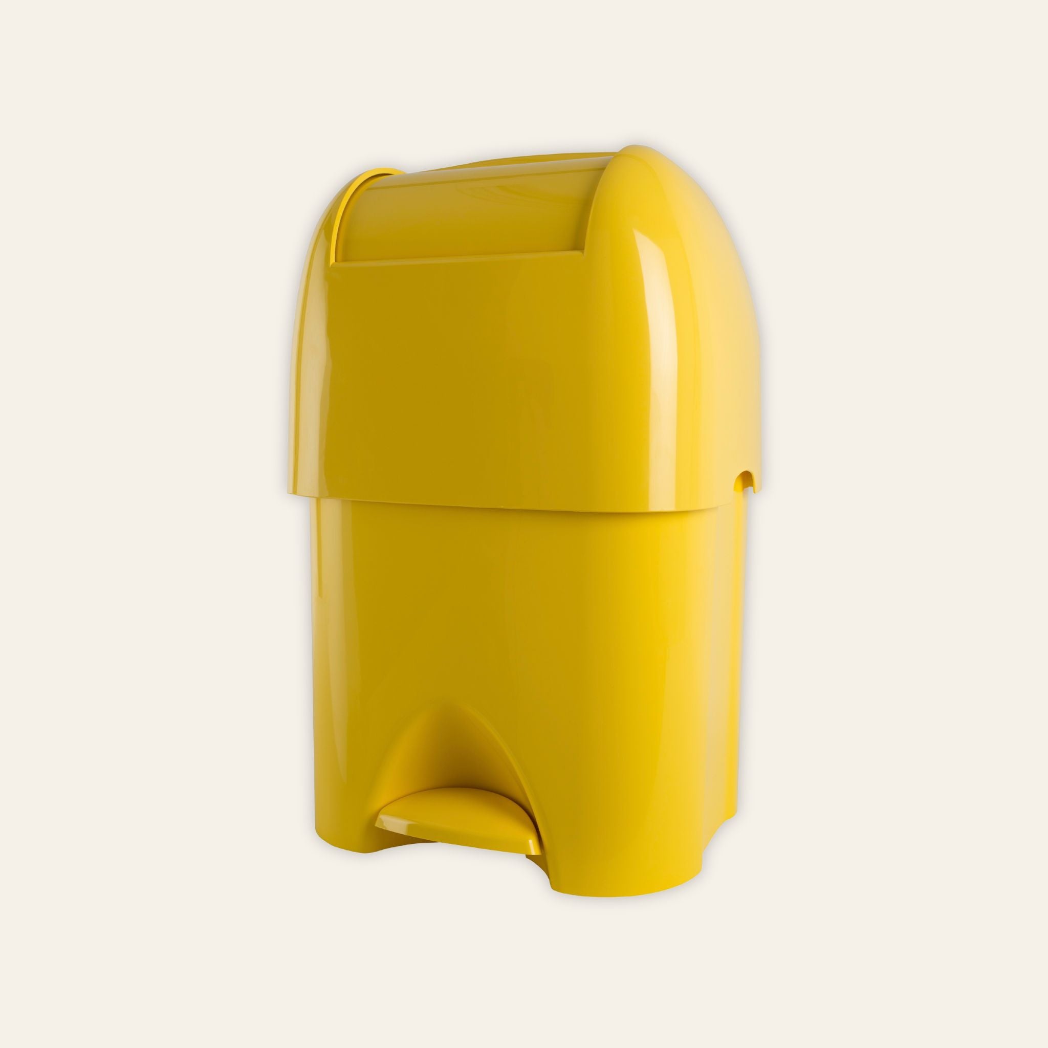 Medical waste disposal bin in yellow
