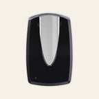 Automatic hand sanitiser dispenser in black and chrome
