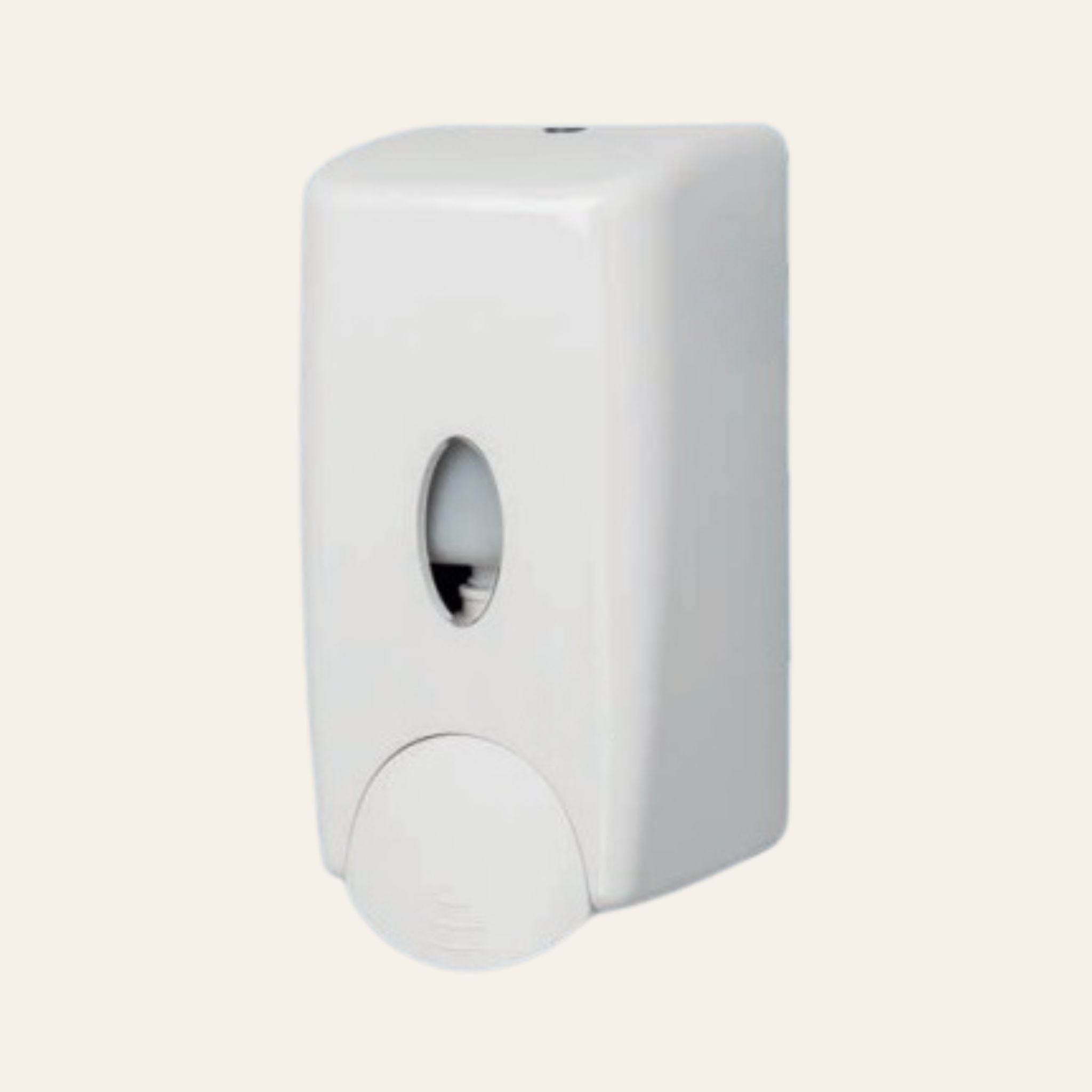Bulk fill manual hand sanitiser dispenser in white