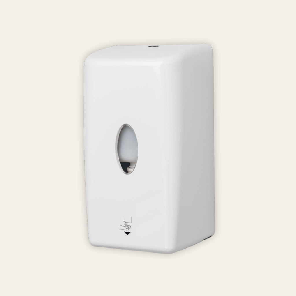 Bulk fill automatic hand sanitiser dispenser in white