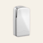 Tri-blade hand dryer in white