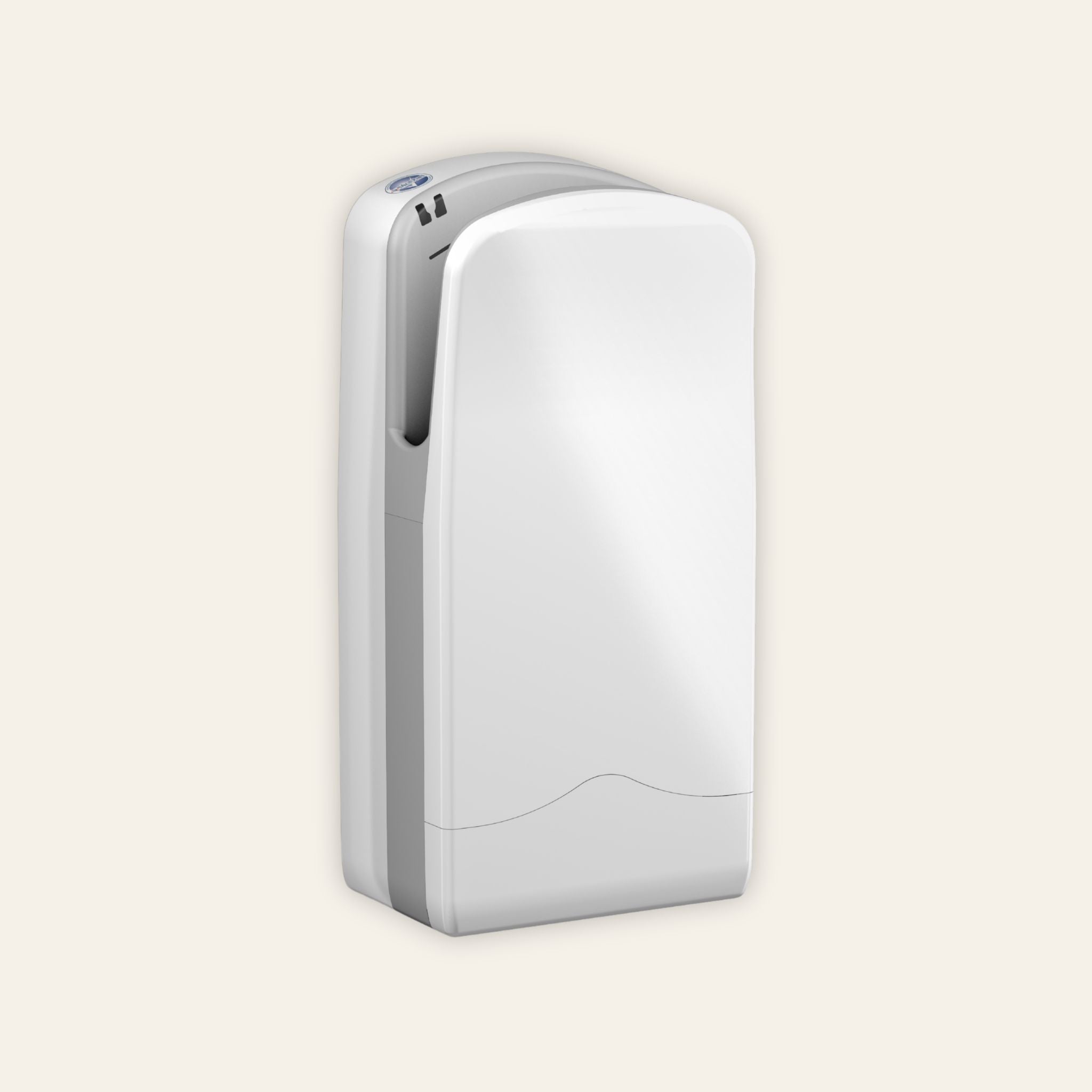 Tri-blade hand dryer in white