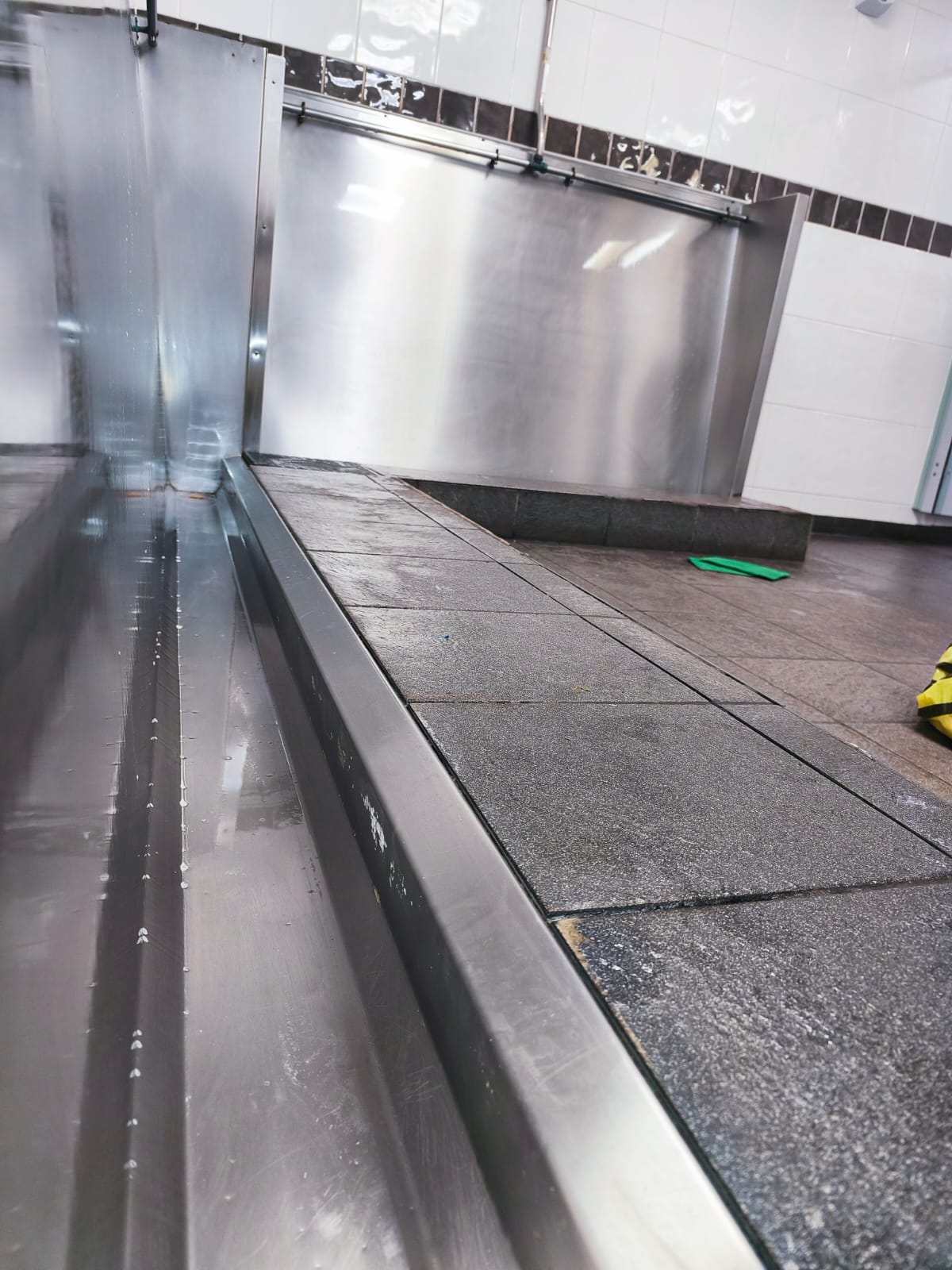 Trough after a deep clean, clean and odour free