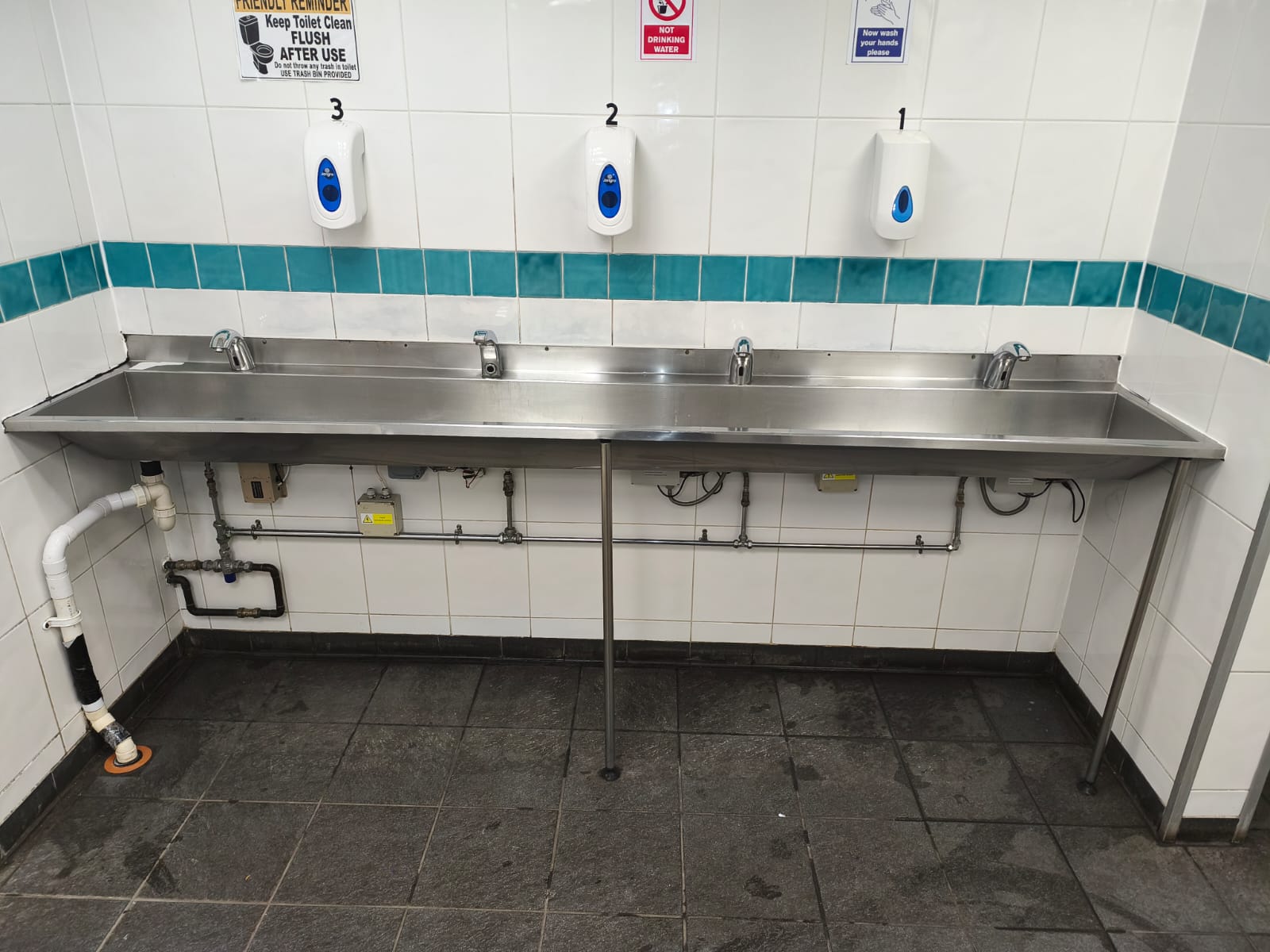 Sink after a deep clean, restored to a clean finish