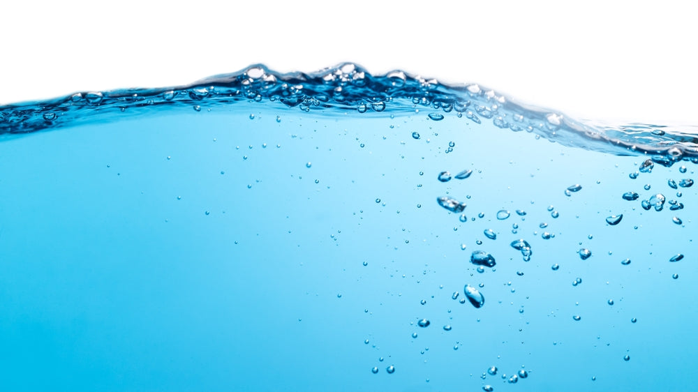Water saving systems: bubbles rising through clear water