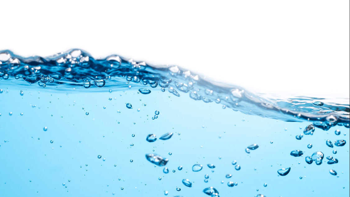 Water saving systems: bubbles rising through clear water
